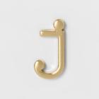 Target Women's Fashion Stick On Pin Letter J - Gold, Bright Gold Initial