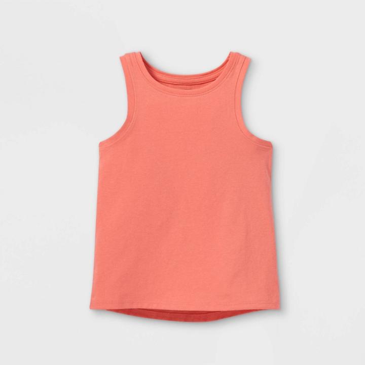 Toddler Girls' Solid Tank Top - Cat & Jack Coral Pink
