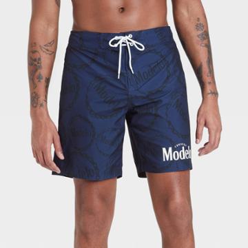 Men's Modelo Especial Print Swim Shorts - Blue