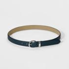 Women's 25mm Saffiano Bombe Belt - A New Day Dark Green