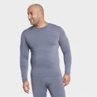 Men's Long Sleeve Fitted Cold Mock T-shirt - All In Motion Gray S, Men's,