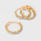 Crystal Floral Bands 3pc - A New Day Gold,
