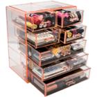 Sorbus Makeup And Jewelry Storage Case Display - 3 Large And 4 Small Drawers - Pink