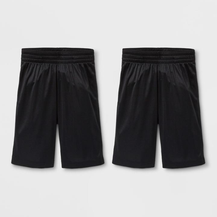 Boys' 2pk Activewear Shorts - Cat & Jack Black