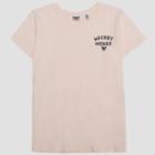 Junk Food Women's Mickey Mouse Rainbow Short Sleeve T-shirt - Blush