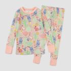 Honest Baby Toddler Girls' 2pc Happy Cactus Organic Cotton Pajama Set - 4t, One Color
