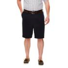 Haggar H26 Men's Big & Tall 9 Classic Fit Performance Shorts Navy (blue)