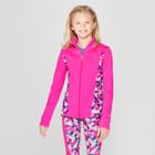 Girls' Printed Performance Jacket - C9 Champion Pink/blue
