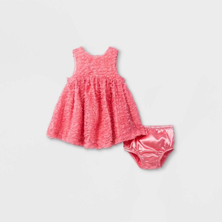 Baby Girls' Elevated Dress - Cat & Jack Paris Pink