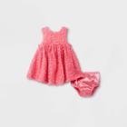 Baby Girls' Elevated Dress - Cat & Jack Paris Pink