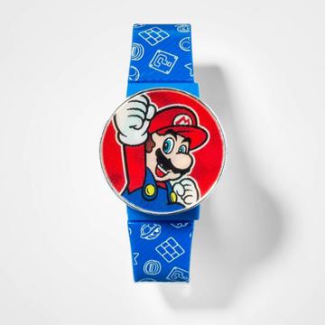 Nintendo Boys' Super Mario Flashing Lcd Watch,
