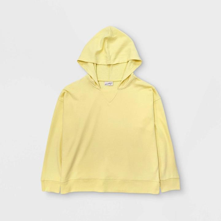 Women's Plus Size Fleece Hoodie Sweatshirt - Universal Thread Yellow 2x, Women's,