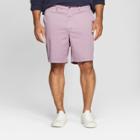 Target Men's Big & Tall 9 Linden Flat Front Chino Shorts - Goodfellow & Co Refined Plum