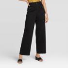 Women's Mid-rise Relaxed Trouser - Who What Wear Black