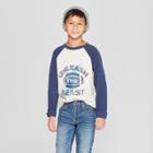 Boys' Long Sleeve Unleash The Beast Graphic T-shirt - Cat & Jack Blue/off-white