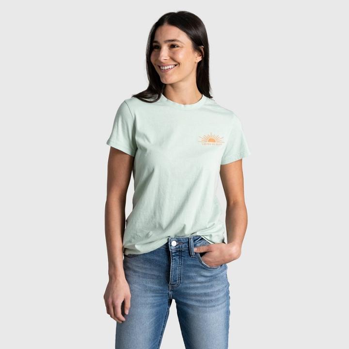 Women's United By Blue Preserve And Protect Short Sleeve Graphic T-shirt - Aqua Foam