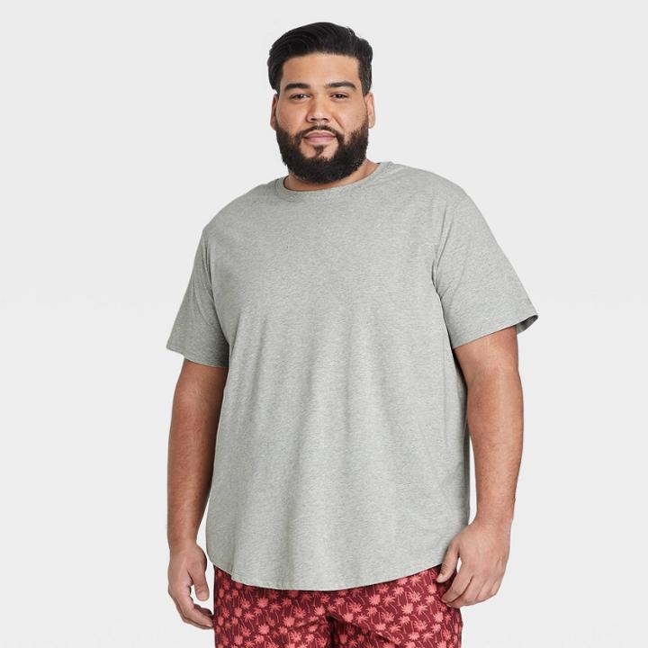 Men's Big & Tall Supima Cotton T-shirt - All In Motion Gray Heather