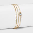 Square Stone Bracelet - A New Day Gold