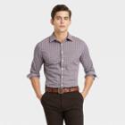 Men's Slim Fit Long Sleeve Button-down Shirt - Goodfellow & Co Vibrant Pink
