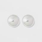 Smooth Large Button Earrings - A New Day