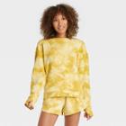 Women's Tie-dye Pullover Sweatshirt - All In Motion Yellow