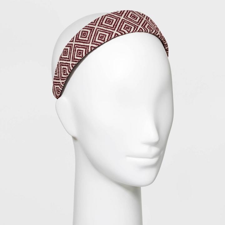 Raffia Woven Headband - Universal Thread Red