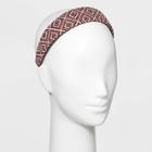 Raffia Woven Headband - Universal Thread Red