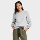 Women's Crewneck Sweatshirt - Who What Wear Gray