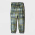 Boys' Plaid Pajama Pants - Art Class Green