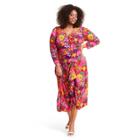 Plus Size Floral Open Back Cascade Ruffle Dress - Rixo For Target Pink