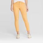 Women's High-rise Cropped Skinny Jeans - Universal Thread Yellow