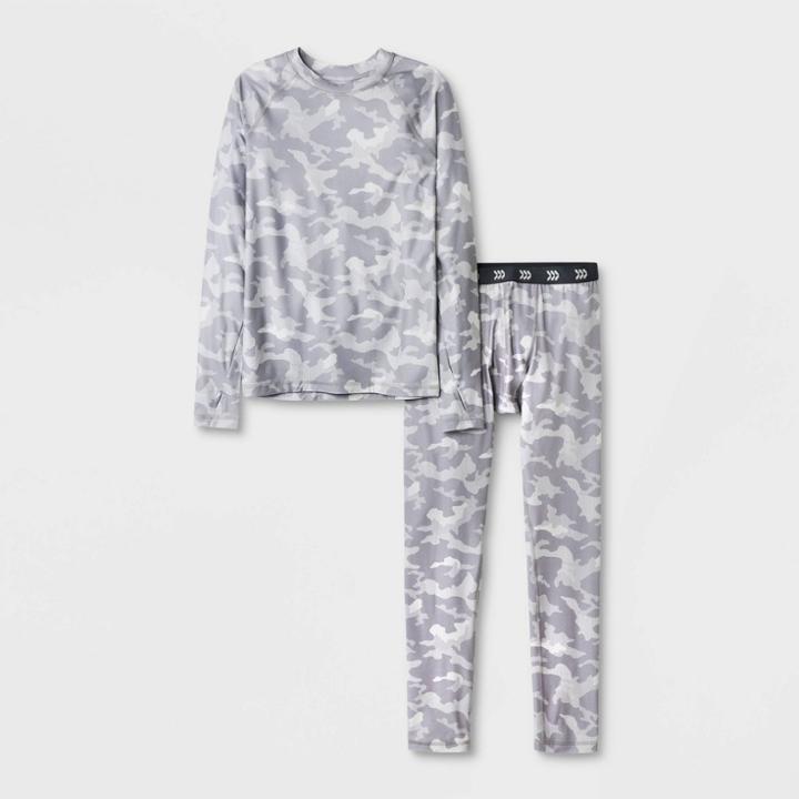 All In Motion Boys' 2pk Thermal Camo Set - All In