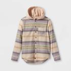 Boys' Flannel Long Sleeve Button-down Shirt - Art Class Cream