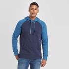 Men's Colorblock Regular Fit Fleece Pullover Hoodie - Goodfellow & Co Xavier Navy