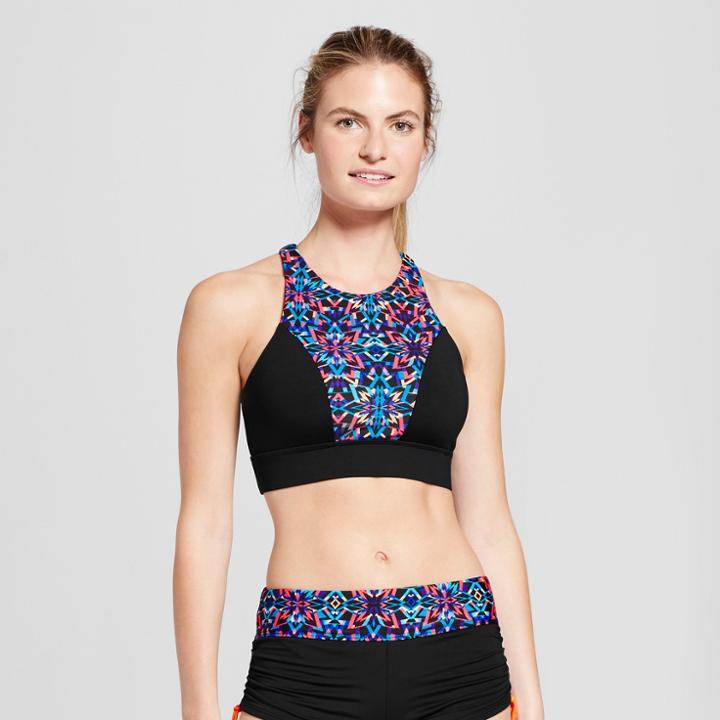 Tyr Women's Active High Neck Bikini Top - Black