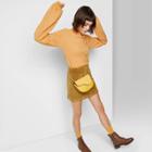 Women's Long Sleeve Mock Turtleneck Sweater - Wild Fable Gold Xs, Women's, Yellow