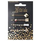 La-ta-da Gold Boho Bobby Slides
