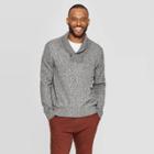 Men's Casual Fit Long Sleeve Shawl Pullover Sweater - Goodfellow & Co Charcoal 2xl,