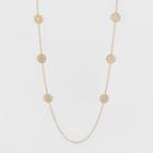 Coins Long Necklace - A New Day Gold, Women's