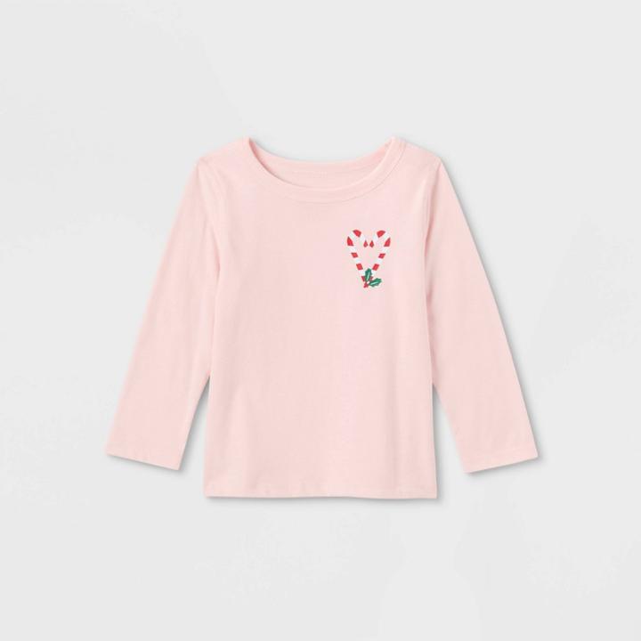 Toddler Adaptive 'candy Can Heart' Long Sleeve Graphic T-shirt - Cat & Jack
