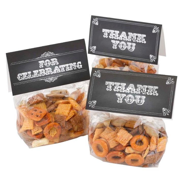 Spritz Chalkboard Style Wedding Favor Treat Toppers -