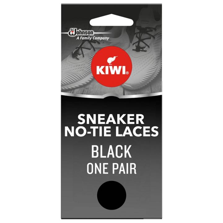 Kiwi Sneaker No Tie Shoe Laces - Black