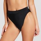 Women's High Leg High Waist Bikini Bottom - Xhilaration Black