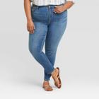 Women's Plus Size Mid-rise Skinny Jeans - Universal Thread Dark Wash