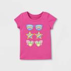 Toddler Girls' Sunglasses Graphic T-shirt - Cat & Jack Pink