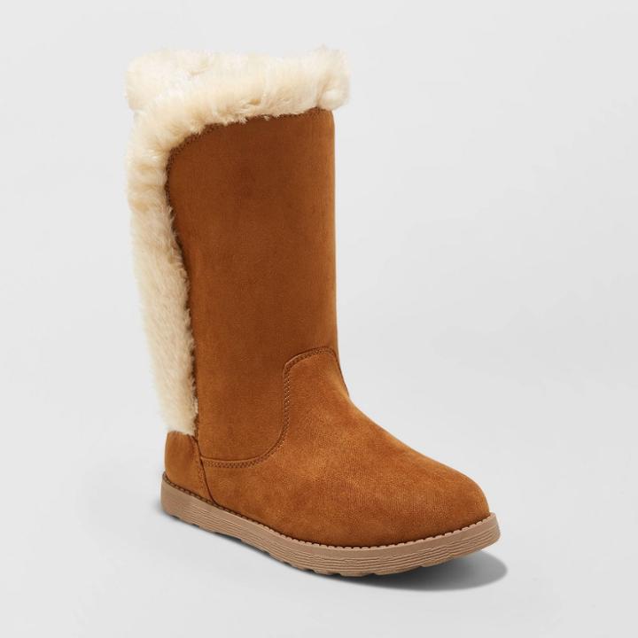 Girls' Hart Fashion Boots - Cat & Jack Chestnut 1, Girl's, Brown