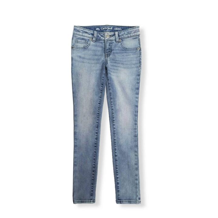 Girls' Ultimate Stretch Skinny Jeans - Cat & Jack Light Wash 5 Slim,