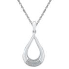 Distributed By Target Diamond Accent White Diamond Prong Set Fashion Pendant In Sterling Silver (ij-i2-i3), Women's