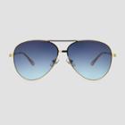 All In Motion Women's Oversized Aviator Sunglasses With Gradient Lenses - All In