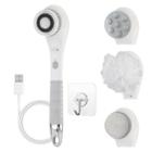 Spa Sciences 3-in-1 Usb Rechargeable Shower Body Brush - Gray